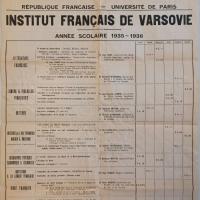 Pierre Francastel, affiches de l’Institut français de Varsovie, 1929-1938