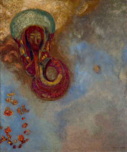 Odilon Redon, Oannès, huile sur toile, 65,1 x 54,1 cm, 1905. Musée d'art de la Haye.