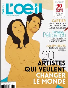 Couverture du numéro de décembre 2021 de L'Œil. Cliché Rédaction de L'Œil