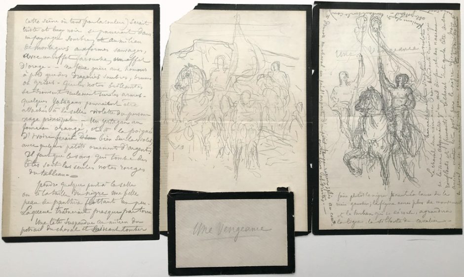 Henri Regnault, notes et croquis pour 