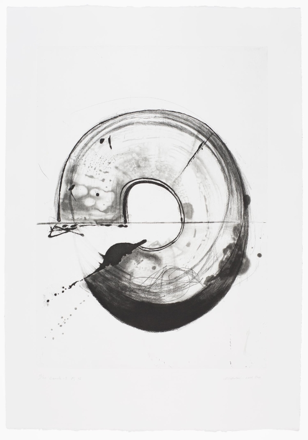 Takesada Matsutani, Cercle 16-3, eau-forte, 2016. Bibliothèque de l’Institut national d’histoire de l’art, EM MATSUTANI 85. Image courtesy the artist and Hauser & Wirth